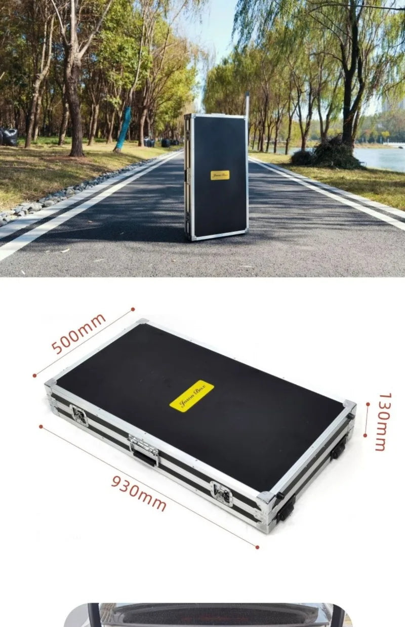 Multi-functional Cooking Mobile Kitchen Folding Dining Table Barbecue Camping Box Outdoors Portable Cooking Supplies Accessories