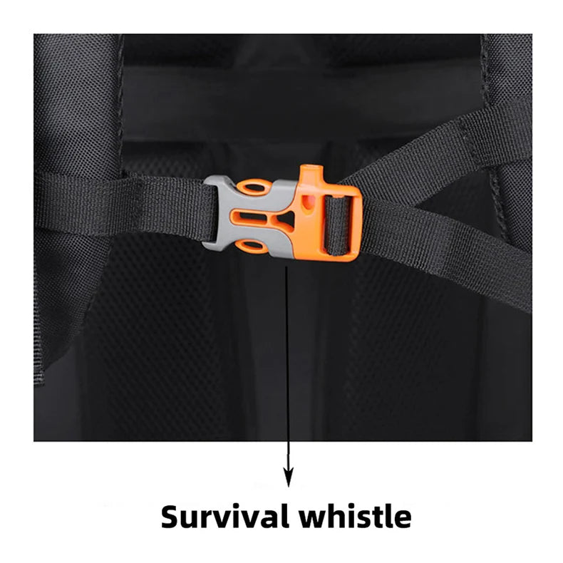 60L Camping Backpack Large Capacity Hiking Travel Outdoor Shoulder Bag Waterproof Trekking Climbing Mountaineering Rucksack