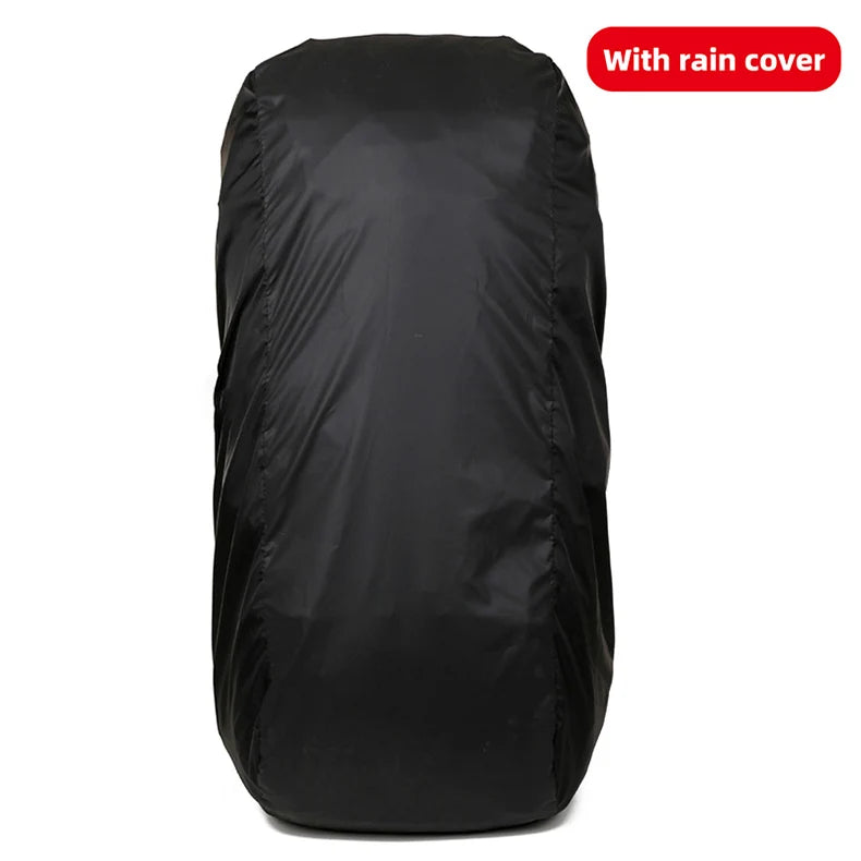 60L Camping Backpack Large Capacity Hiking Travel Outdoor Shoulder Bag Waterproof Trekking Climbing Mountaineering Rucksack