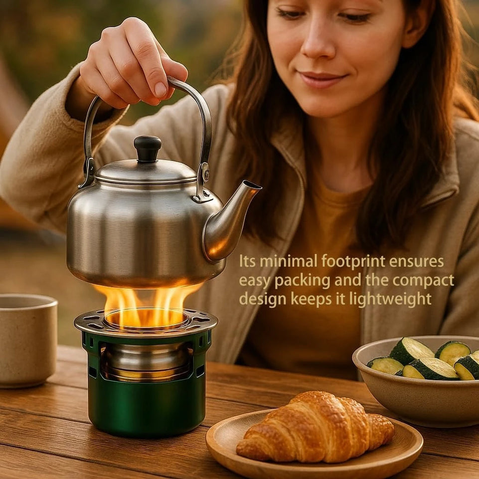 Portable Alcohol Stove Mini Camping Burner Cooker Grill For Backpacking Travel Picnic Emergency Survival Gear Outdoor Cooking