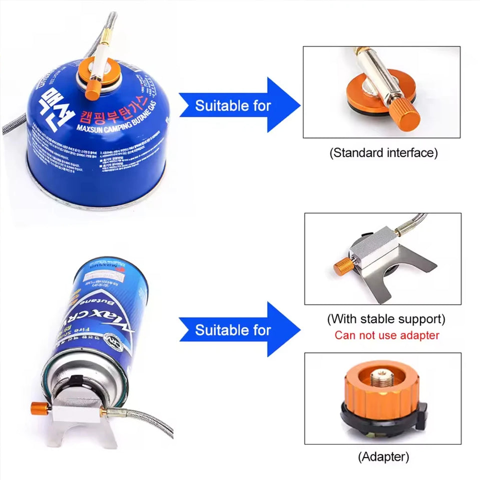 1pc Portable Camping Gas Stove Folding Outdoor Backpacking Stove Tourist Equipment For Cooking Hiking Picnic