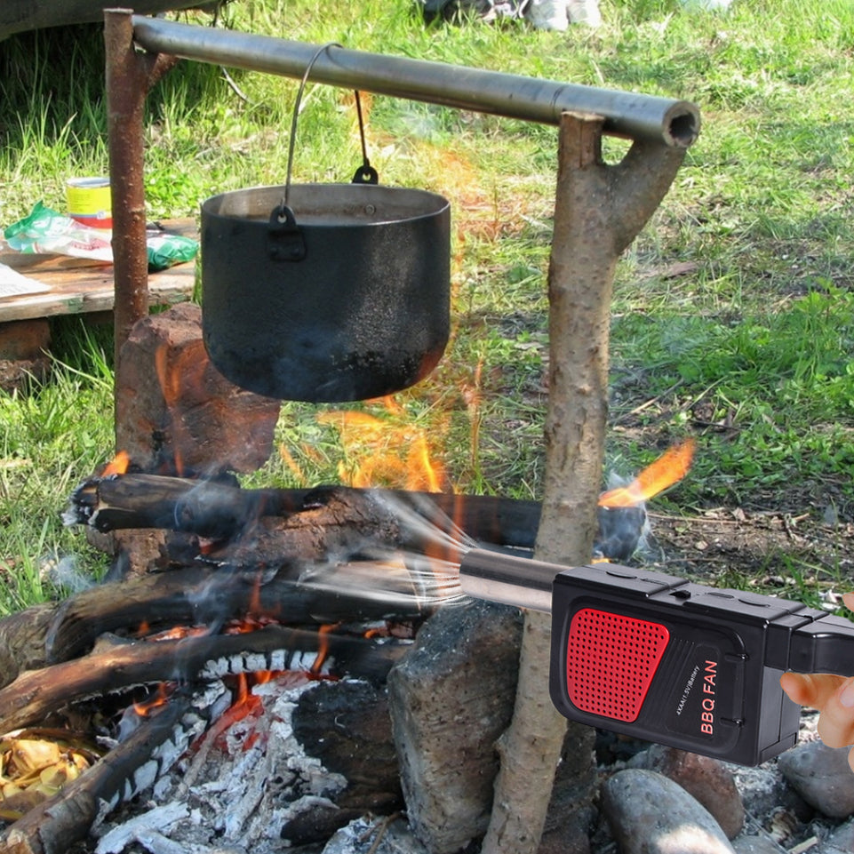 Portable Electric Handheld BBQ Fan Air Blower for Outdoor Camping Barbecue Picnic BBQ Cooking Tool Bakery Grill Accessories