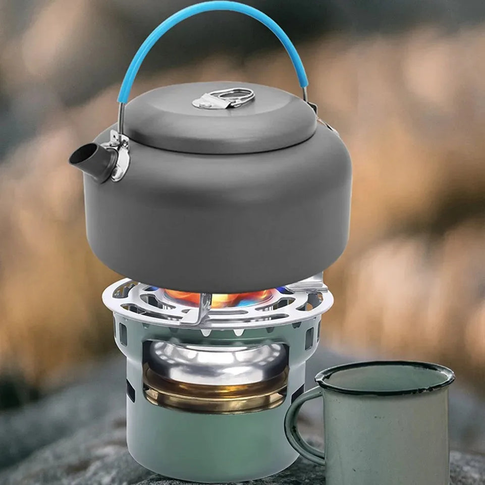 Portable Mini Barbecue Assesories Camp Cooking Supplies Camping Gear and Accessories Alcohol Stove Outdoor Furnace Hiking Sport