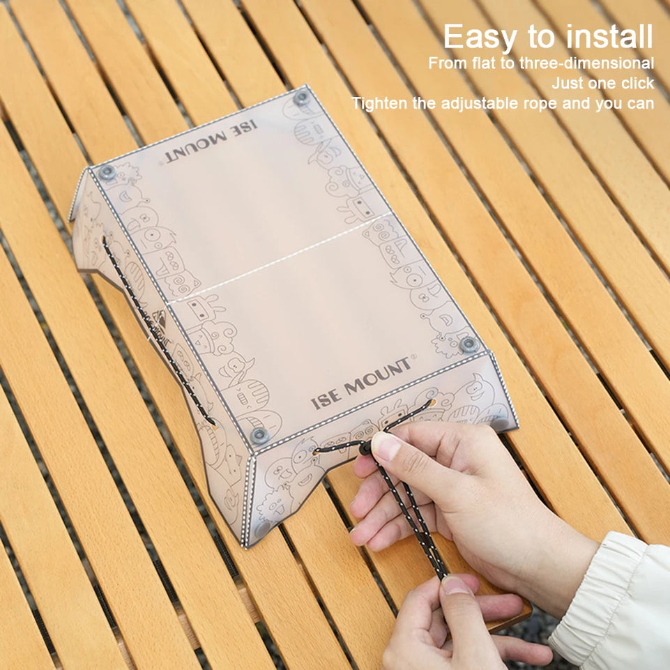 Portable Foldable Mini Camping Table Ultralight Outdoor Camping Table Tray Folding Tableware Hiking Equipment Cooking Supplies