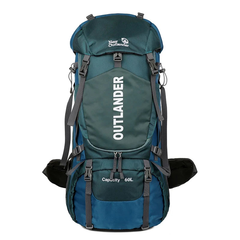 60L Camping Backpack Large Capacity Hiking Travel Outdoor Shoulder Bag Waterproof Trekking Climbing Mountaineering Rucksack