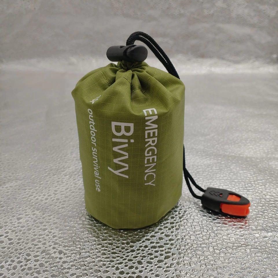 Outdoor Emergency Survival Sleeping Bag Thermal Blanket Mylar Waterproof Reusable Sack Portable Camping Hiking Emergency Gear