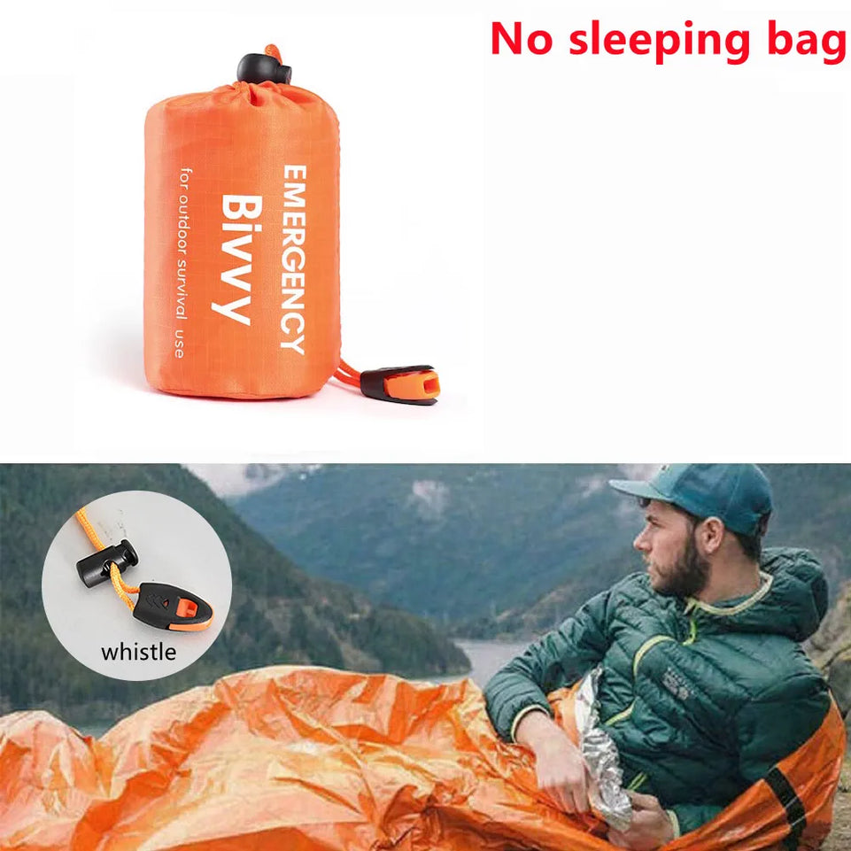 Waterproof Sleeping Storage Bag Camping Survival Tool Sack Outdoor Emer-gency Sleeping  Equipment Replacement Fittings