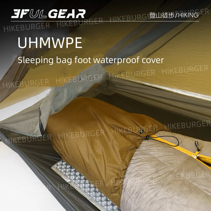 3F UL GEAR UHWMPE/TYVEK Outdoor Sleeping Bag Foot Waterproof Cover Camping Moisture-proof Breathable Dirtproof Inner Liner Cover
