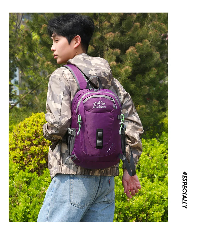 Durable, trendy, small-capacity outdoor backpack suitable for short trips, hiking, cycling, camping, and mountain climbing
