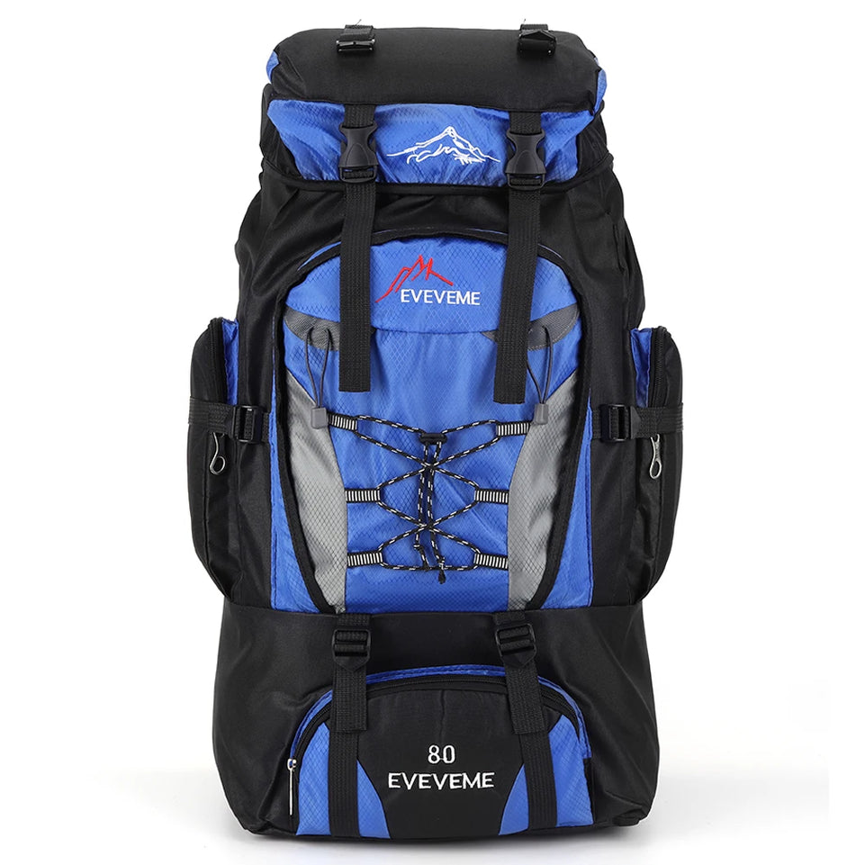 80L Hiking Climbing Backpack Camping Trekking Bag Waterproof Outdoor Sports Mountaineering Bags Rucksack Large Travel Backpacks