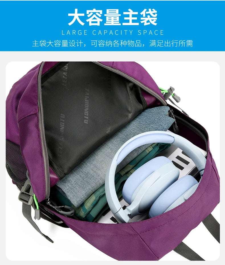 Durable, trendy, small-capacity outdoor backpack suitable for short trips, hiking, cycling, camping, and mountain climbing
