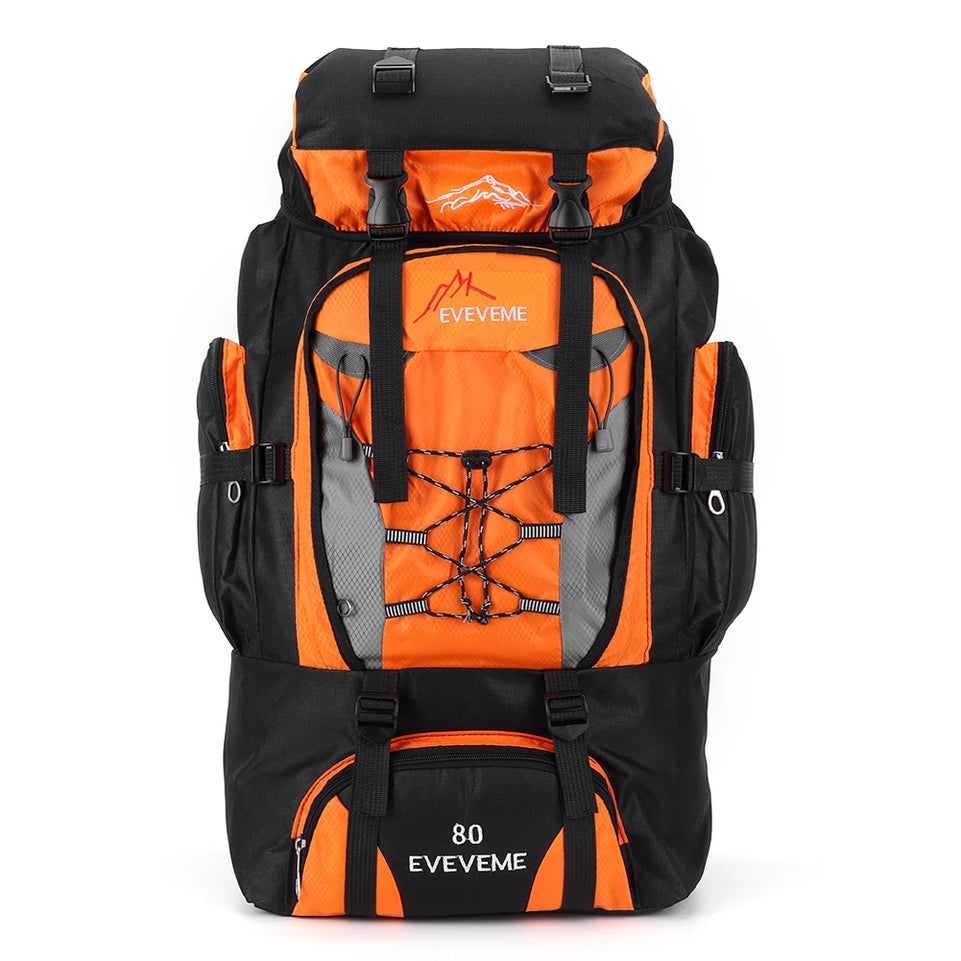 80L Hiking Climbing Backpack Camping Trekking Bag Waterproof Outdoor Sports Mountaineering Bags Rucksack Large Travel Backpacks