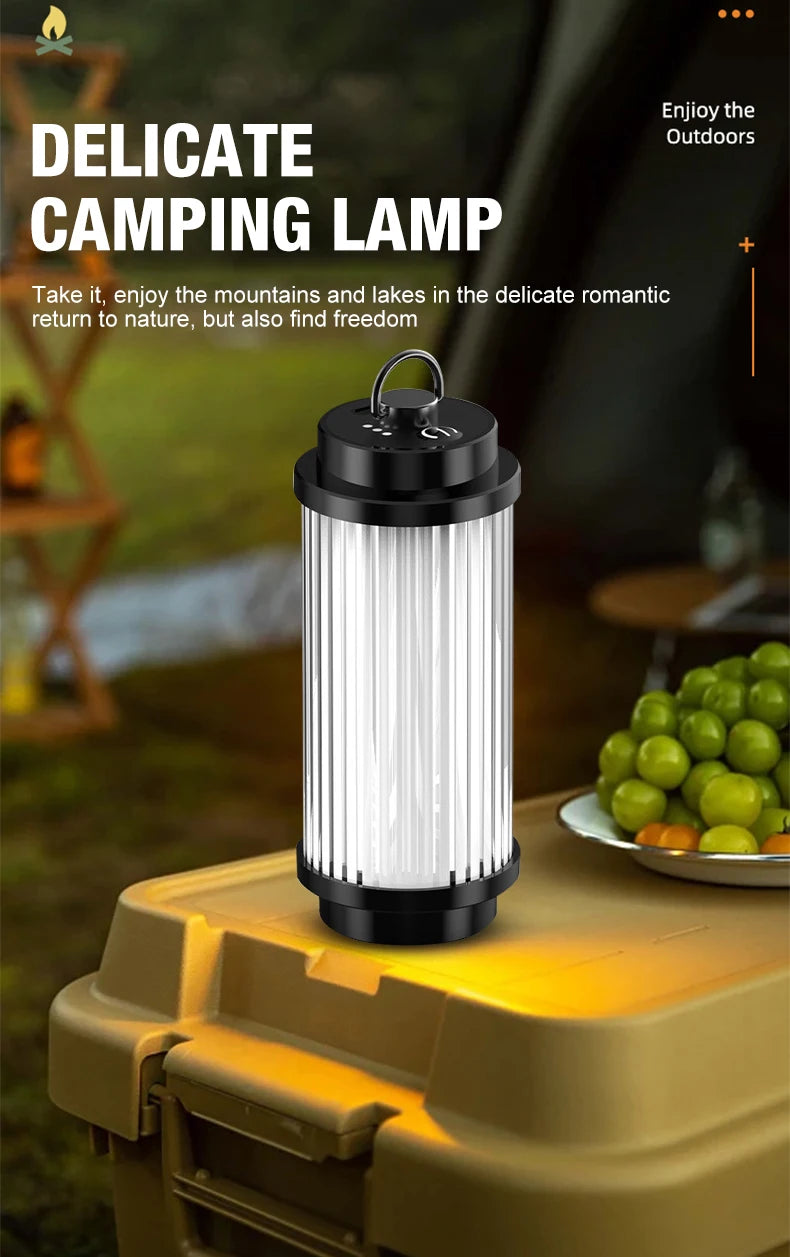 Outdoor camping tools camping lights 5 kinds of lights adjustable ceiling can be connected with the bracket TYPE-C charging.