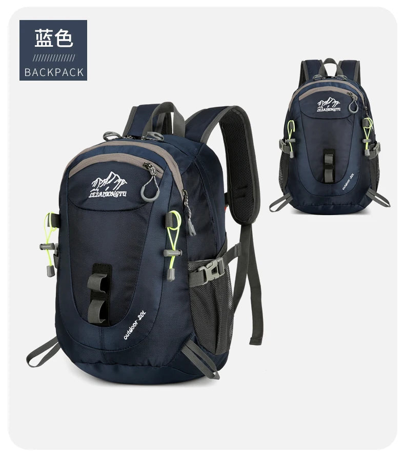 Durable, trendy, small-capacity outdoor backpack suitable for short trips, hiking, cycling, camping, and mountain climbing
