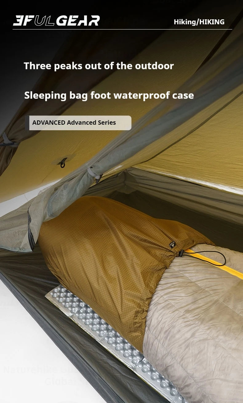 3F UL GEAR Sleeping Bag Foot Waterproof Case Bag Anti-condensation Outdoor Camping Moisture-proof Breathable Liner Storage Bag