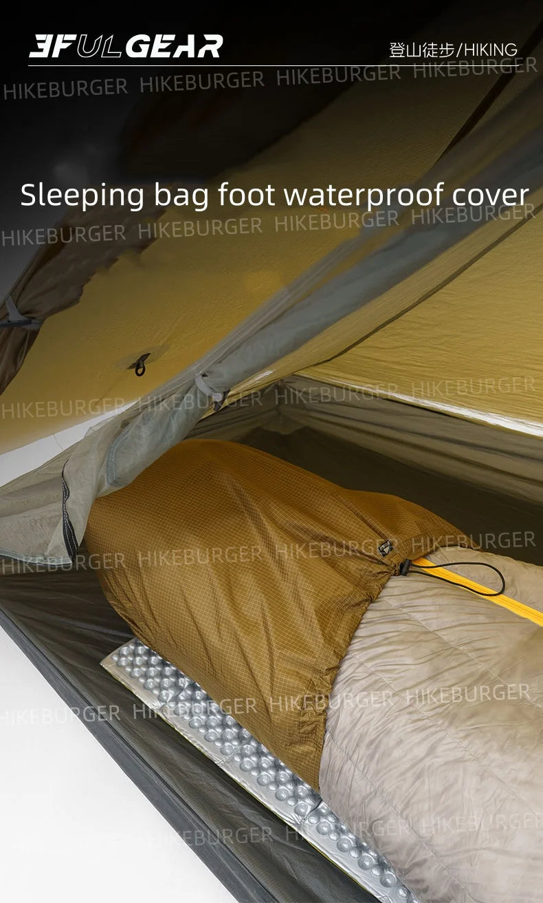 3F UL GEAR UHWMPE/TYVEK Outdoor Sleeping Bag Foot Waterproof Cover Camping Moisture-proof Breathable Dirtproof Inner Liner Cover