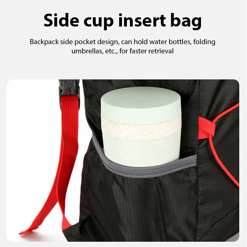 New Outdoor Waterproof Foldable Backpack Large Capacity Portable Camping Hiking Travel Daypack Leisure Men Women Sport Bags