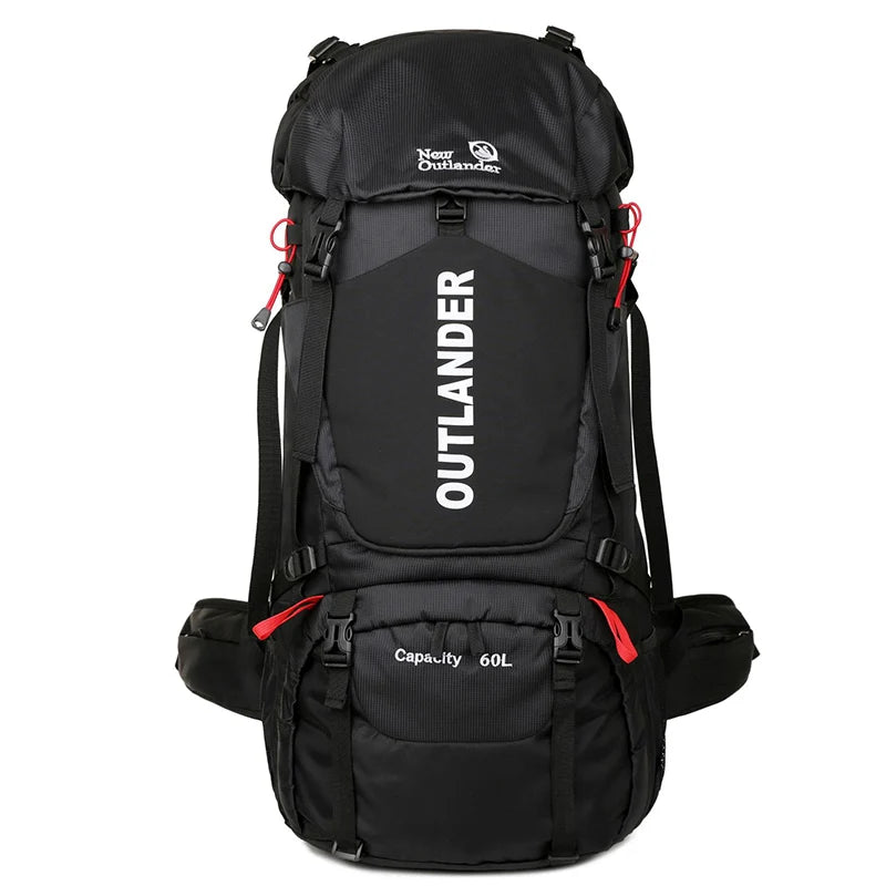 60L Camping Backpack Large Capacity Hiking Travel Outdoor Shoulder Bag Waterproof Trekking Climbing Mountaineering Rucksack