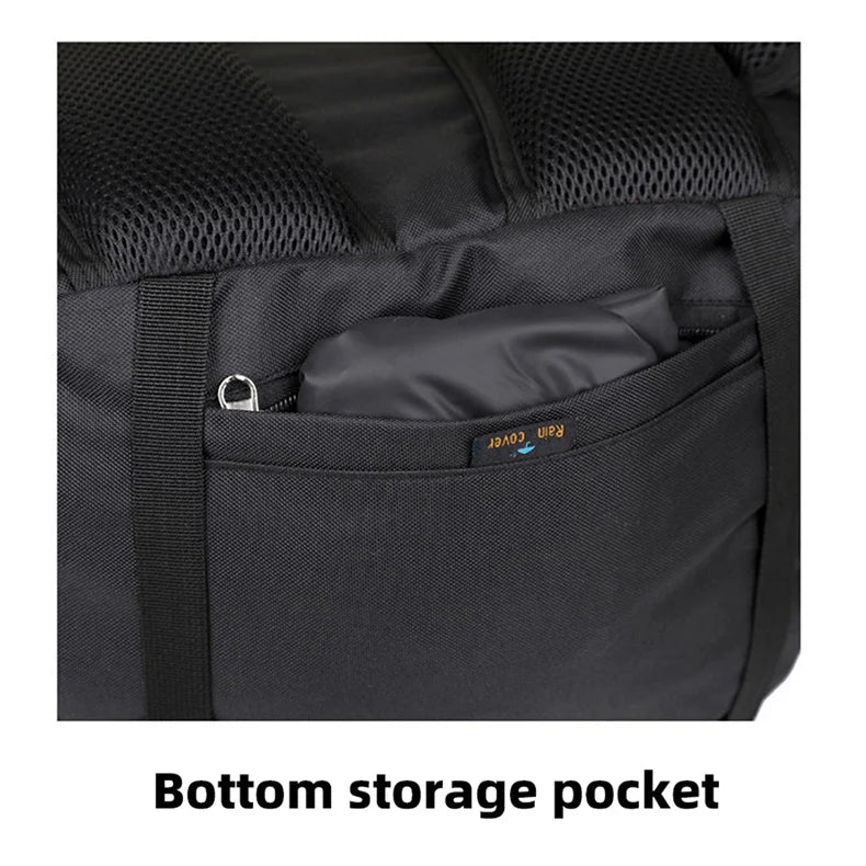 60L Camping Backpack Large Capacity Hiking Travel Outdoor Shoulder Bag Waterproof Trekking Climbing Mountaineering Rucksack
