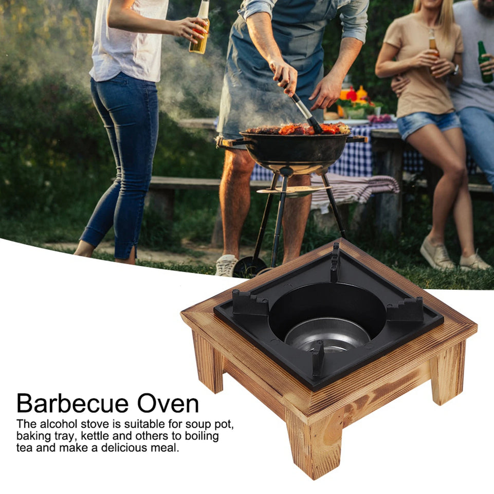 Portable BBQ Grill Korean Japanese Barbecue Alcohol Oven Stove Household Furnace Kitchenware Cooking Utensil for Outdoor Picnic