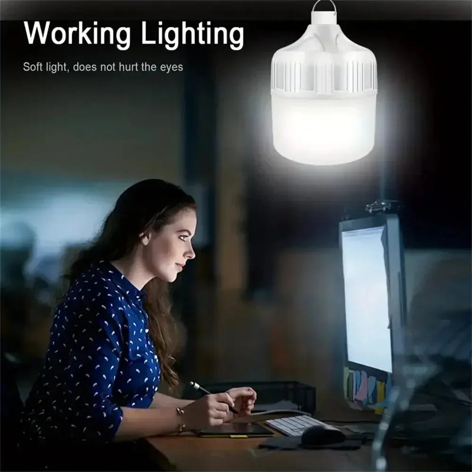 Portable Camping Light USB Rechargeable Led Bulb Emergency Lighting Flashlight Lights Outdoor Picnics Hanging Tent Light