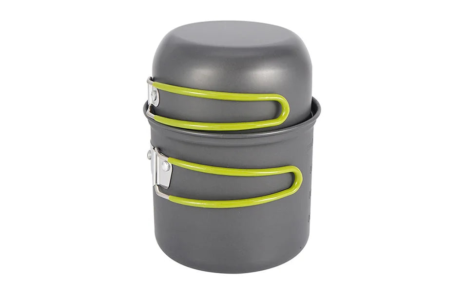 Pacoone Ultralight Camping Cooking Utensils Outdoor Tableware Pot Set Hiking Picnic Travel Tourist Dishes Supplies Equipment