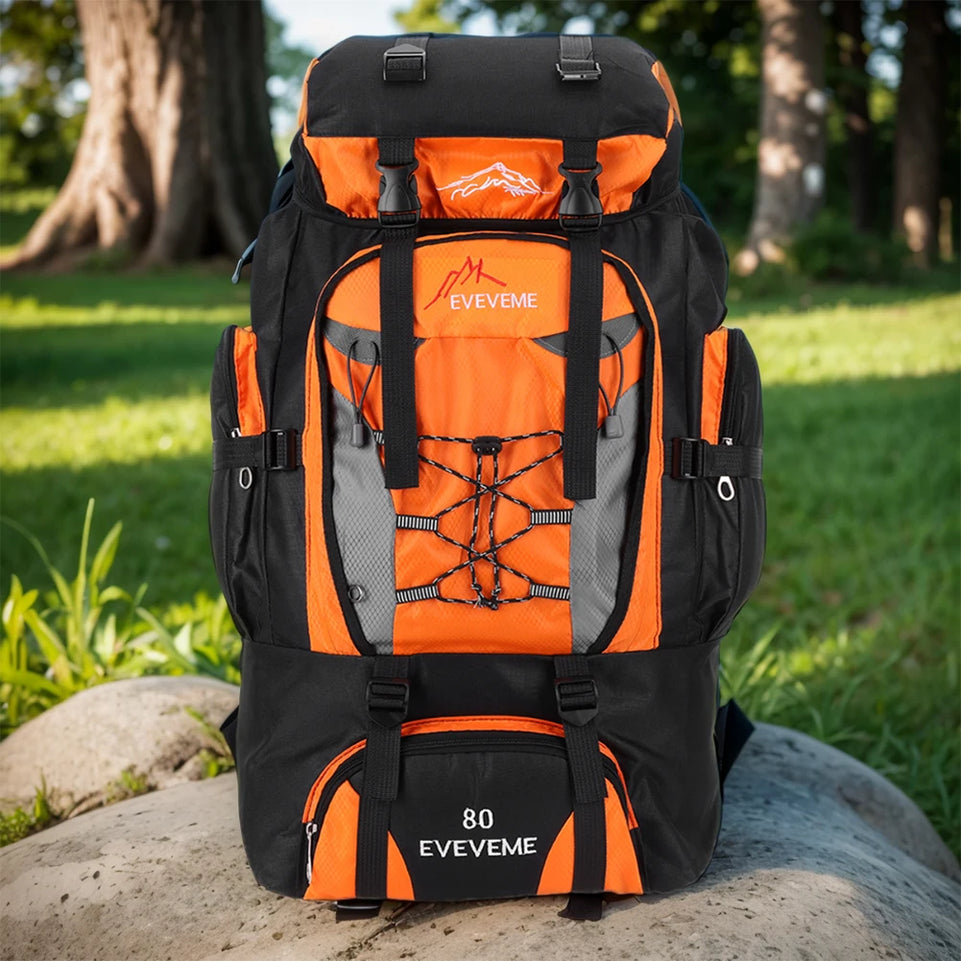 80L Hiking Climbing Backpack Camping Trekking Bag Waterproof Outdoor Sports Mountaineering Bags Rucksack Large Travel Backpacks