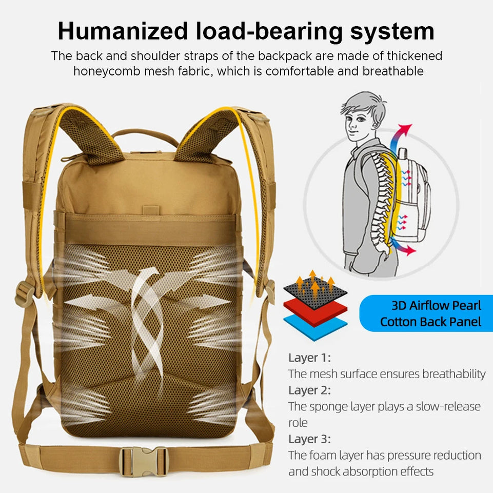 backpacking backpack Outdoor Hiking Backpack Multi-functional Camping Backpack Waterproof Backpacking Daypack daypack for hiking