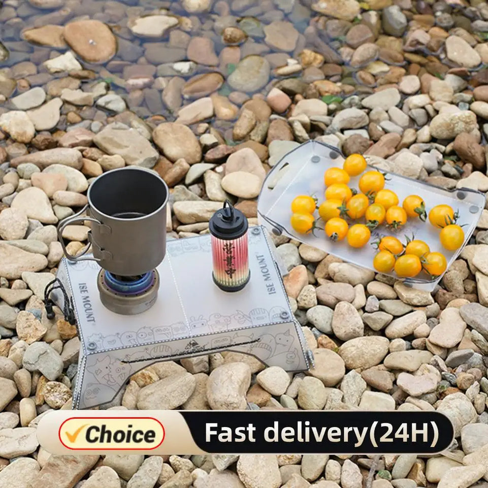 Portable Foldable Mini Camping Table Ultralight Outdoor Camping Table Tray Folding Tableware Hiking Equipment Cooking Supplies