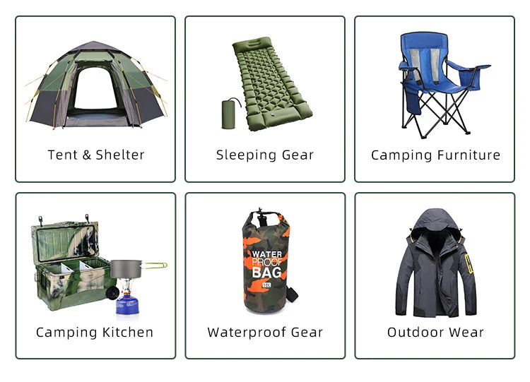 Outdoor Camping Portable Mobile Kitchenette Camping Picnic Kitchen Cooking Folding Storage Box Integrated Stove