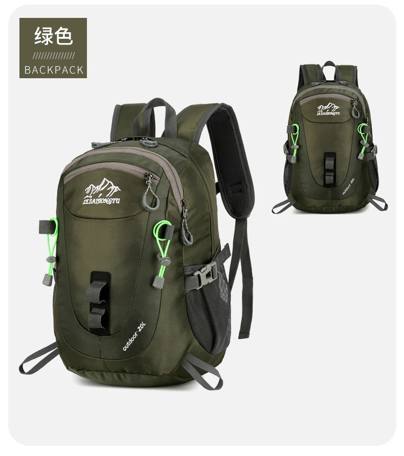 Durable, trendy, small-capacity outdoor backpack suitable for short trips, hiking, cycling, camping, and mountain climbing
