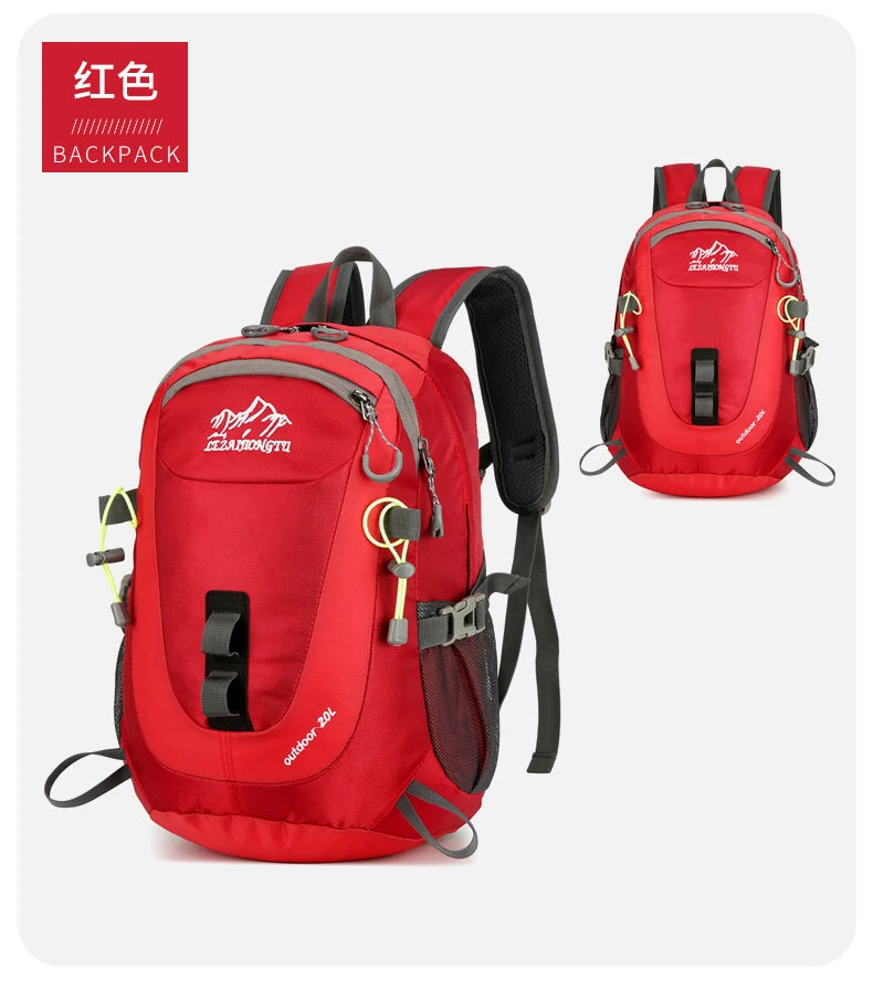 Durable, trendy, small-capacity outdoor backpack suitable for short trips, hiking, cycling, camping, and mountain climbing