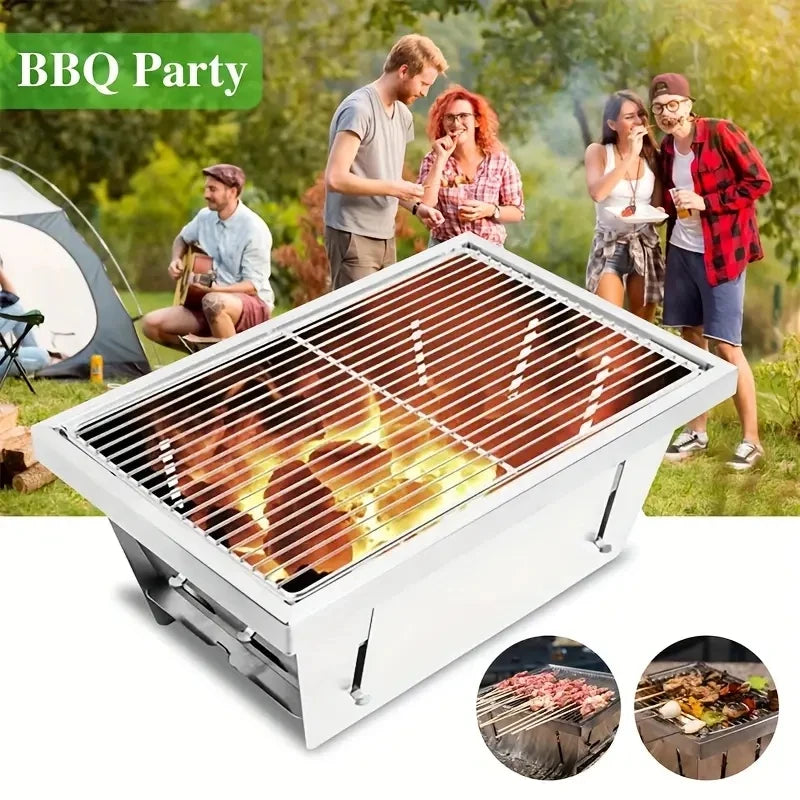 Portable barbecue grill, easy to carry, compact and convenient in design, suitable for picnic cooking | portable barbecue