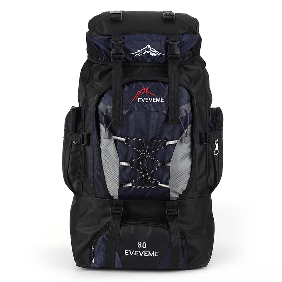 80L Hiking Climbing Backpack Camping Trekking Bag Waterproof Outdoor Sports Mountaineering Bags Rucksack Large Travel Backpacks