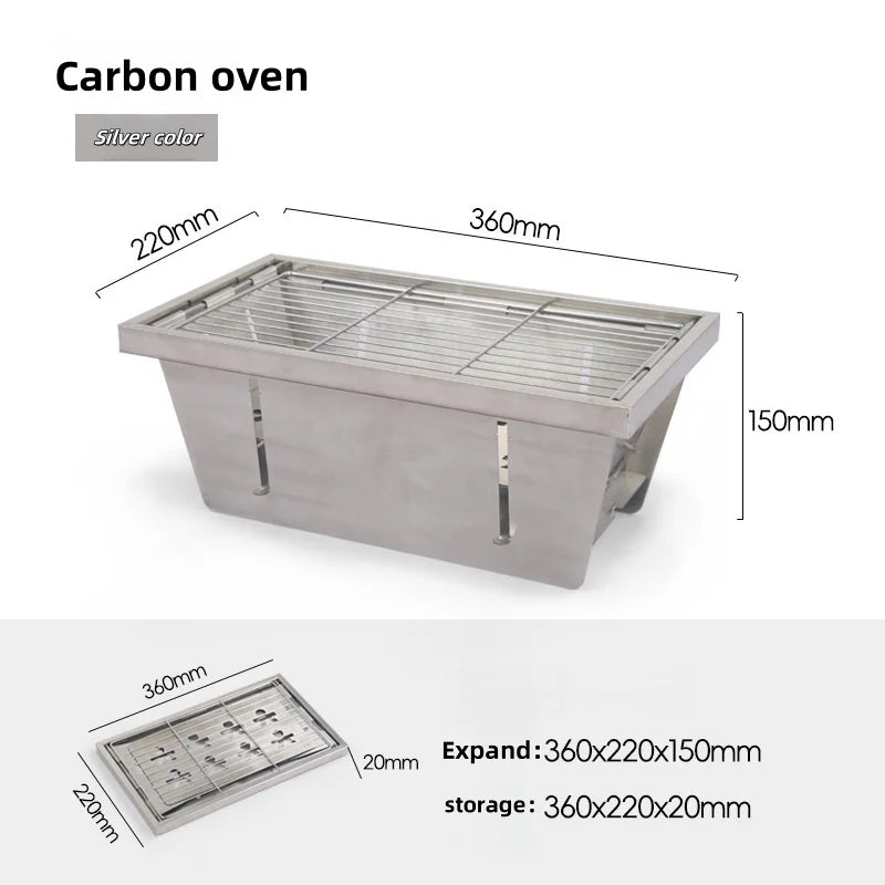 Portable barbecue grill, easy to carry, compact and convenient in design, suitable for picnic cooking | portable barbecue