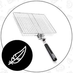 Portable  Metal iron Folding Grill Basket BBQ Grill Basket With Handle for Fish Vegetables Shrimp Cook Accessories Outdoor