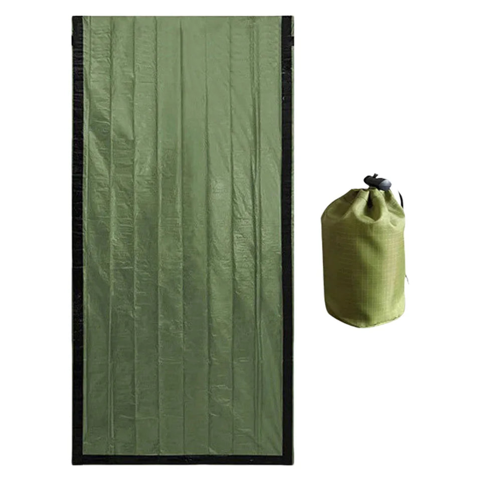 Survival Sleeping Bag Thermal Bivy Sack Portable Thermal Sleeping Bag Survival Gear for Camping Hiking Outdoor Adventure