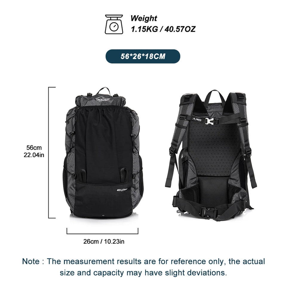 Outdoor Camping Backpack 40L Hiking Bag Sports Men's Backpacks Ultralight Waterproof Trekking Travel Essentials Camping Supplies