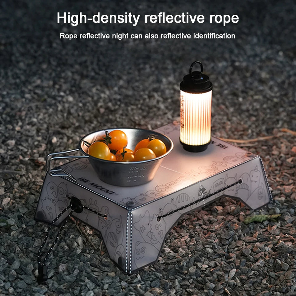 Portable Foldable Mini Camping Table Ultralight Outdoor Camping Table Tray Folding Tableware Hiking Equipment Cooking Supplies