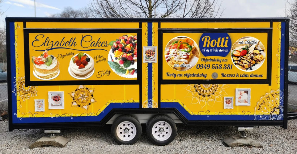 Portable Food Truck Mobile Trailer With Cooking Station Full Kitchen Equipment For Outdoor Events BBQ Business Use