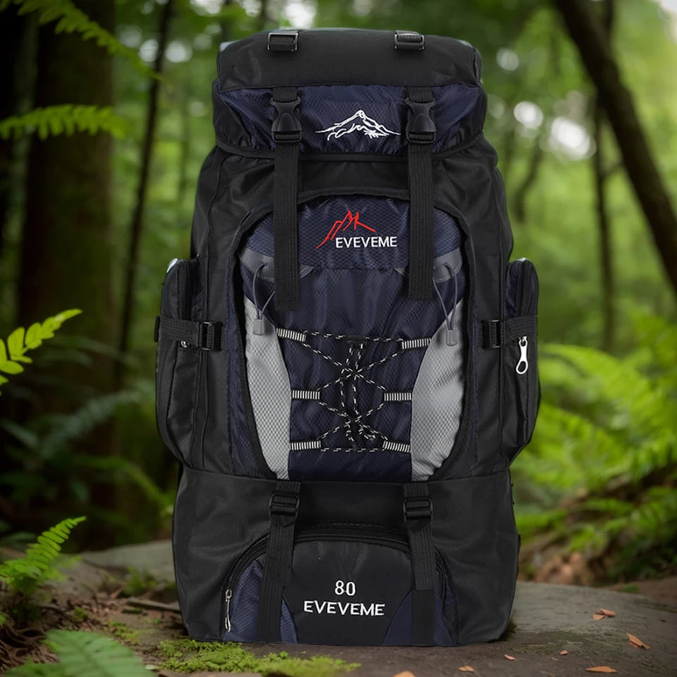 80L Hiking Climbing Backpack Camping Trekking Bag Waterproof Outdoor Sports Mountaineering Bags Rucksack Large Travel Backpacks