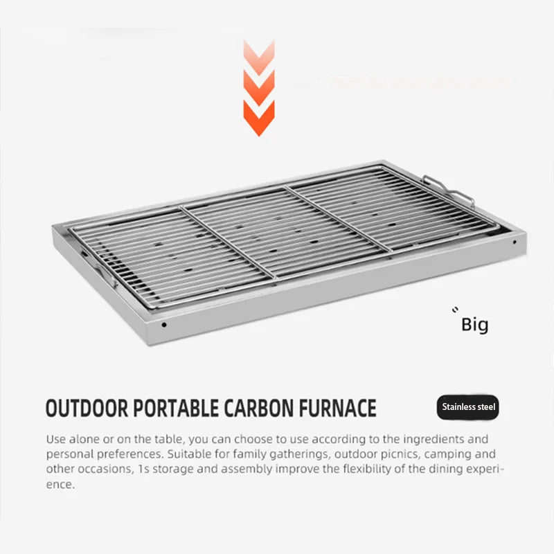 Portable barbecue grill, easy to carry, compact and convenient in design, suitable for picnic cooking | portable barbecue