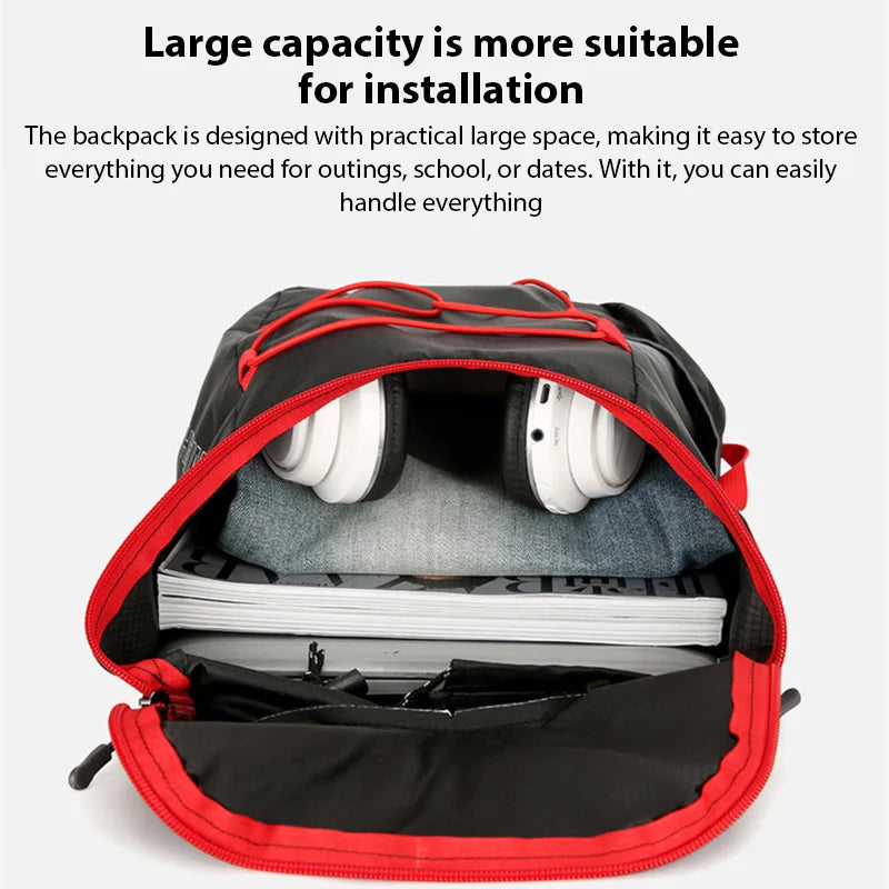 New Outdoor Waterproof Foldable Backpack Large Capacity Portable Camping Hiking Travel Daypack Leisure Men Women Sport Bags