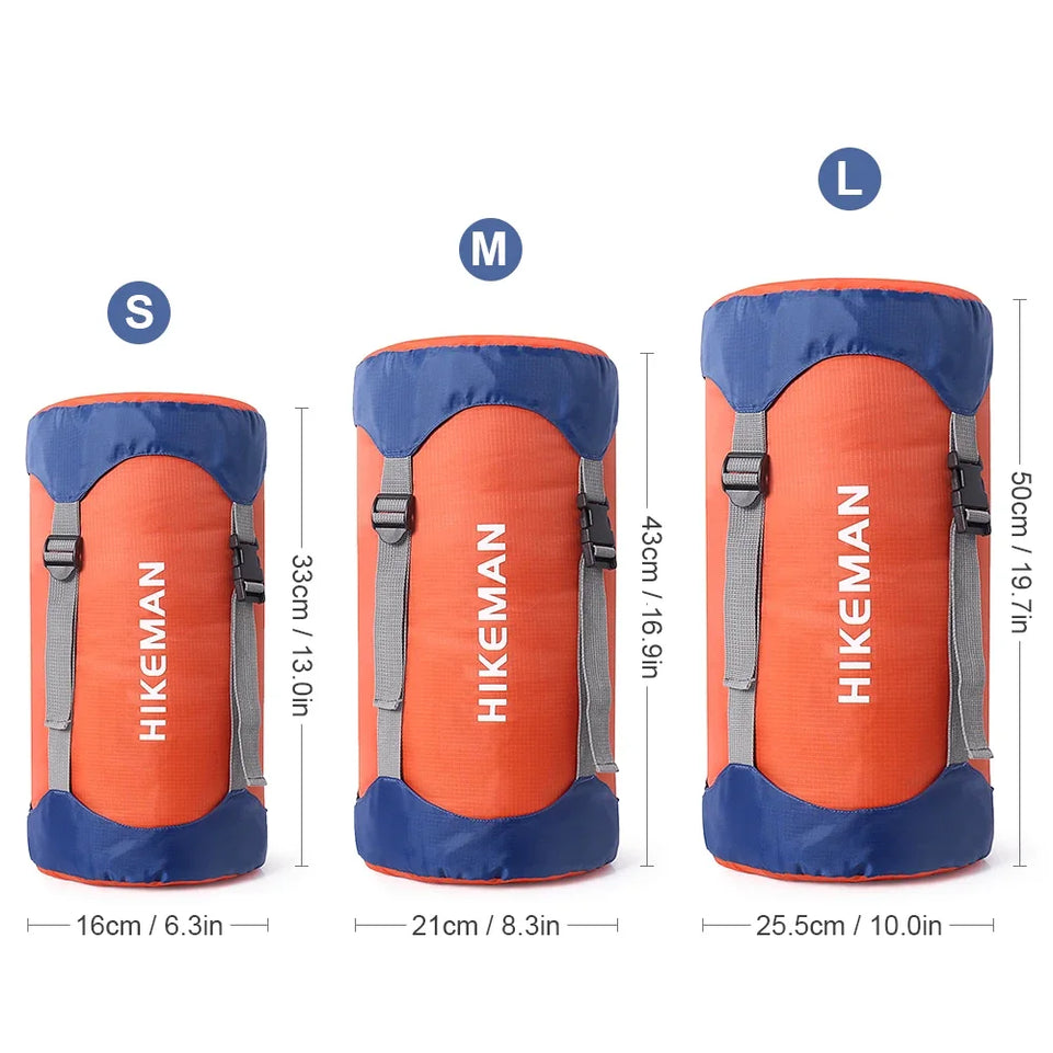 Camp Sleeping Gears Storage Bag Outdoor Storage Compression Pack Down Cotton Sleeping Bag Travel Sundry Bag Just compression bag