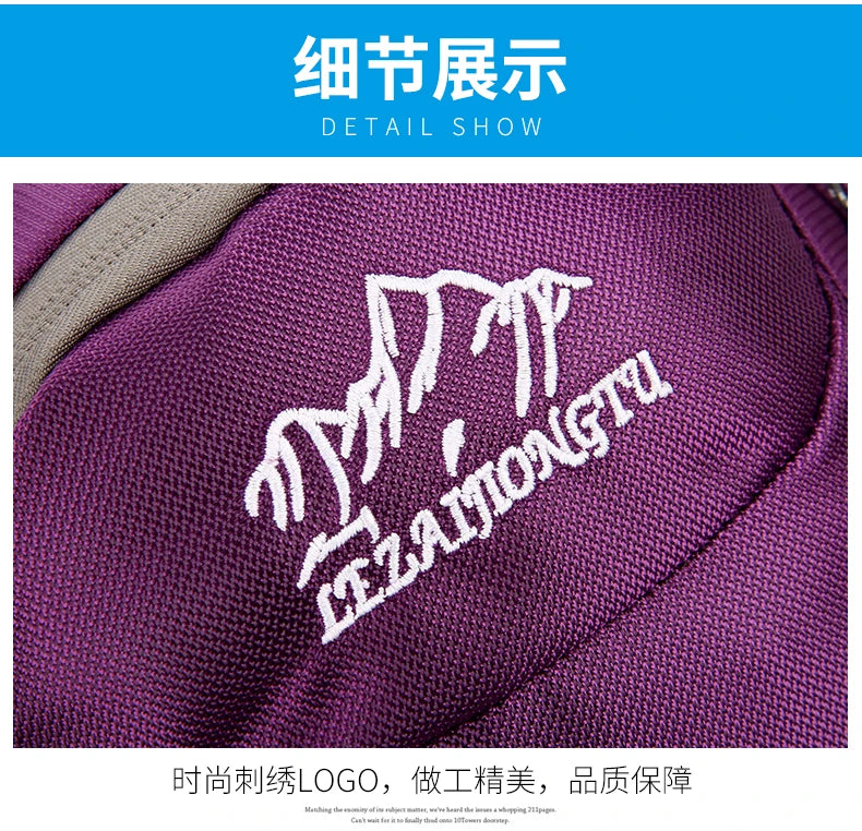 Durable, trendy, small-capacity outdoor backpack suitable for short trips, hiking, cycling, camping, and mountain climbing