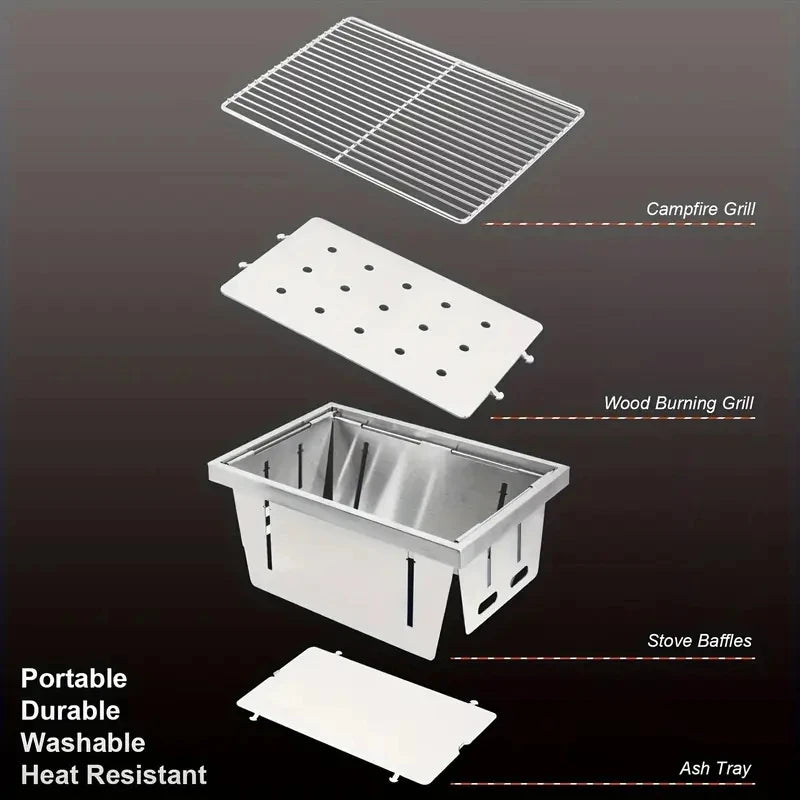 Portable barbecue grill, easy to carry, compact and convenient in design, suitable for picnic cooking | portable barbecue