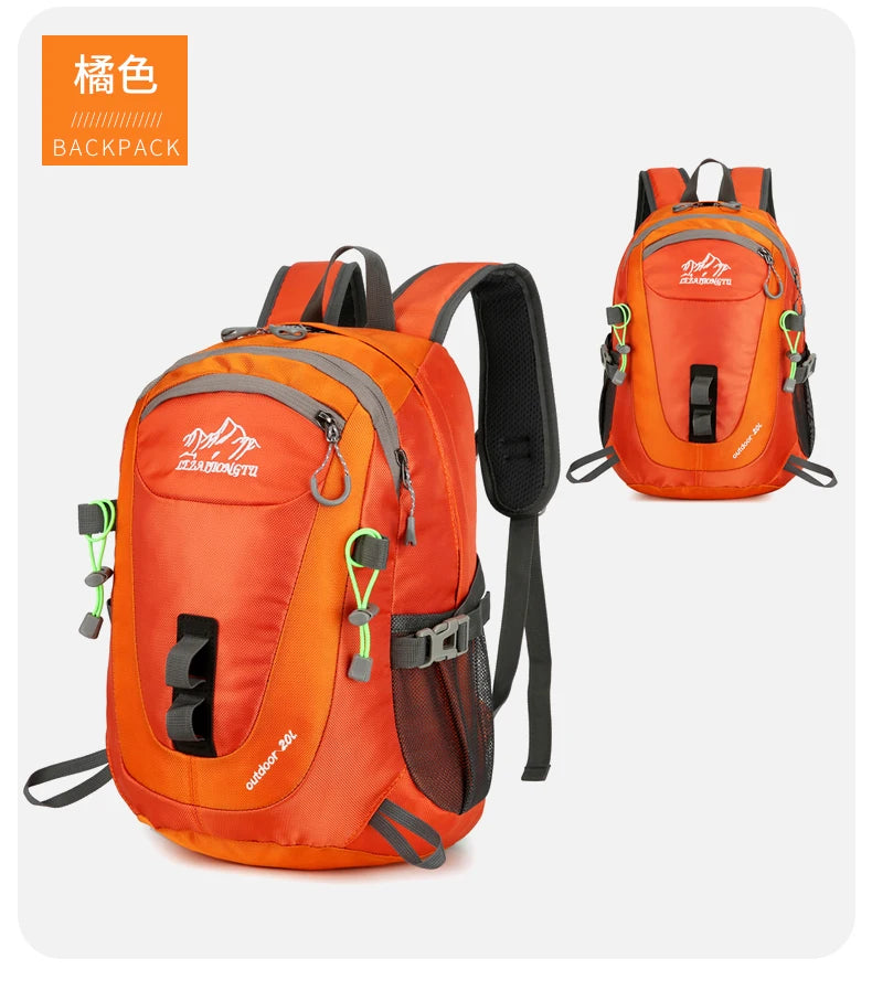 Durable, trendy, small-capacity outdoor backpack suitable for short trips, hiking, cycling, camping, and mountain climbing