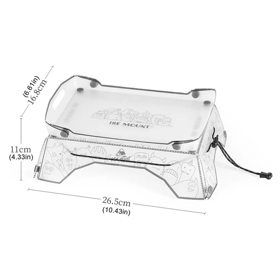 Portable Foldable Mini Camping Table Ultralight Outdoor Camping Table Tray Folding Tableware Hiking Equipment Cooking Supplies