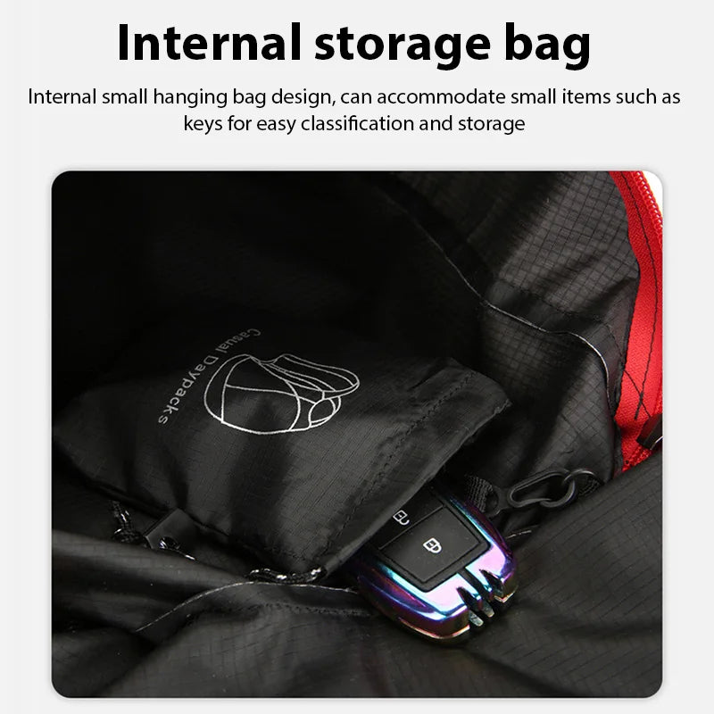 New Outdoor Waterproof Foldable Backpack Large Capacity Portable Camping Hiking Travel Daypack Leisure Men Women Sport Bags