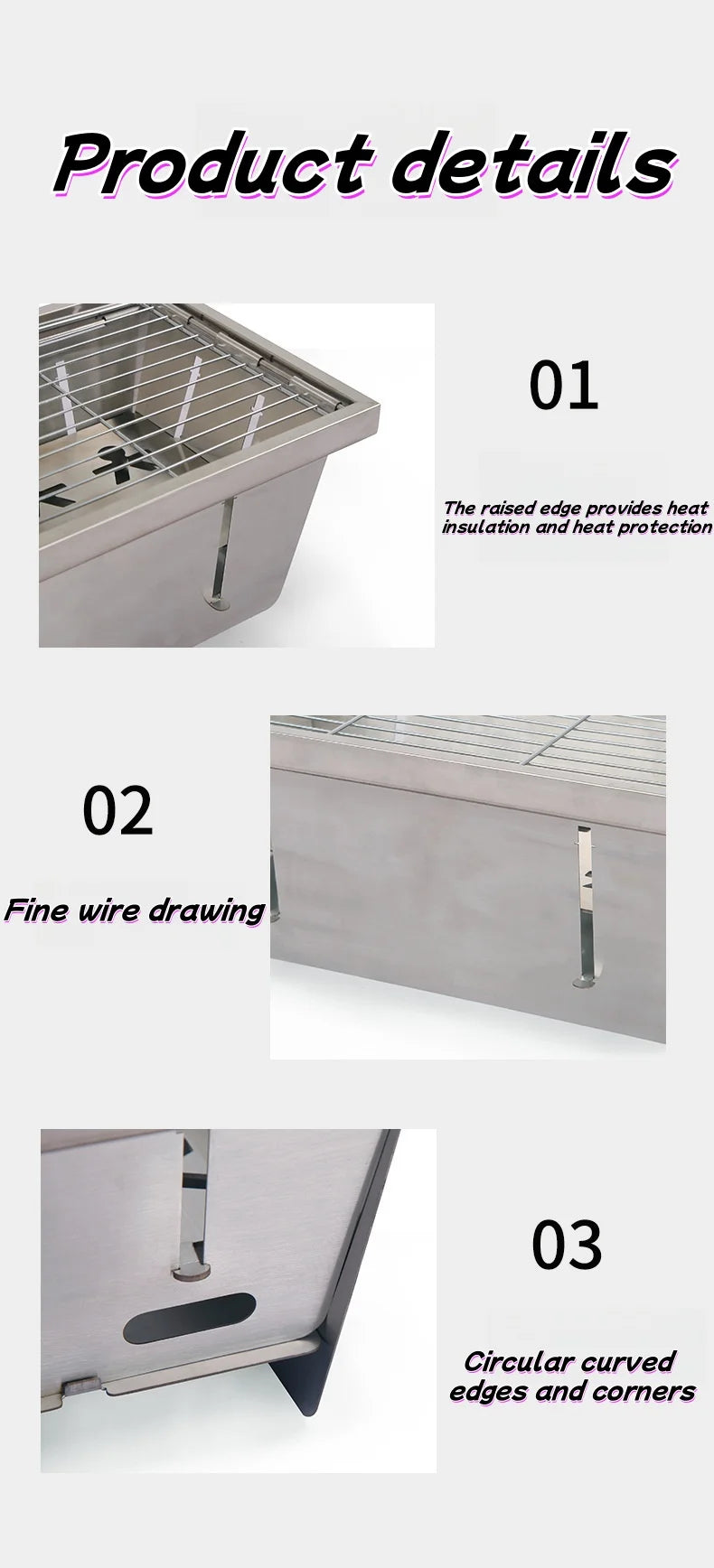 Portable barbecue grill, easy to carry, compact and convenient in design, suitable for picnic cooking | portable barbecue